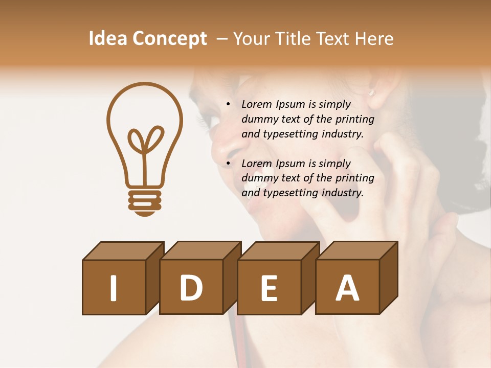 Young Sensitive Infected PowerPoint Template