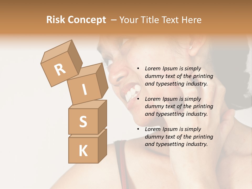 Young Sensitive Infected PowerPoint Template