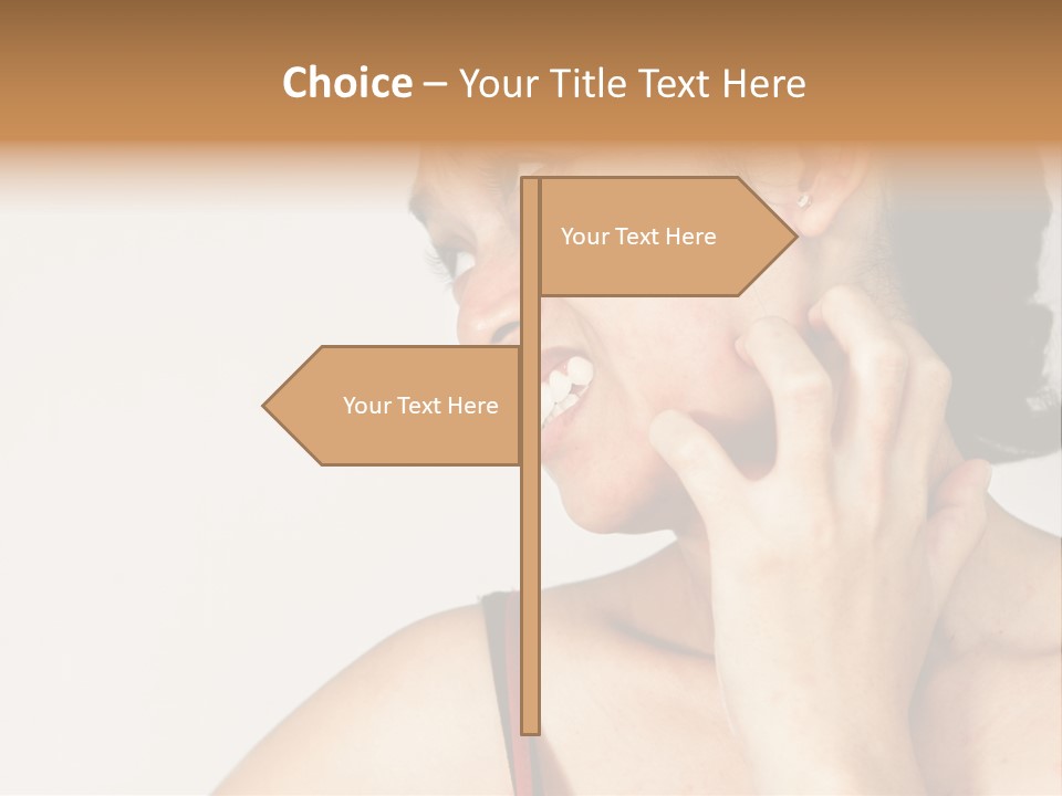 Young Sensitive Infected PowerPoint Template