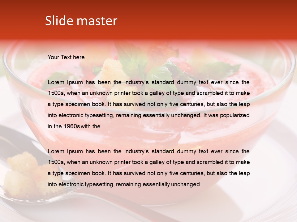 Gazpacho Vegetarian Tasty PowerPoint Template