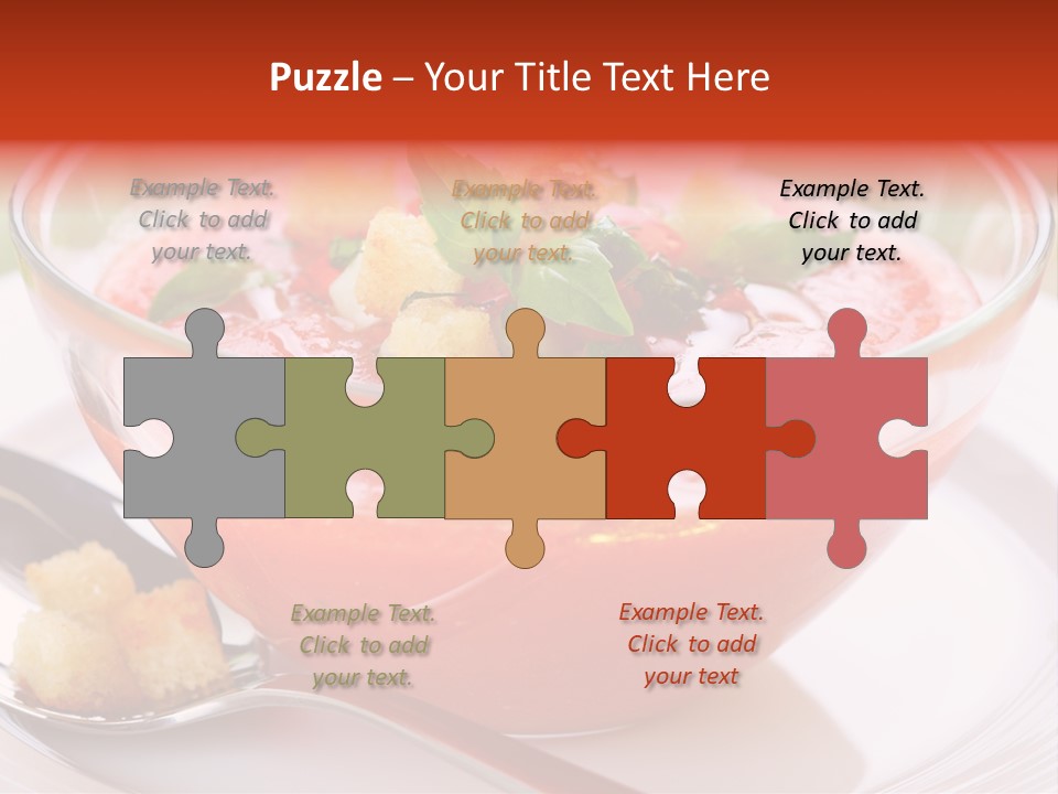 Gazpacho Vegetarian Tasty PowerPoint Template