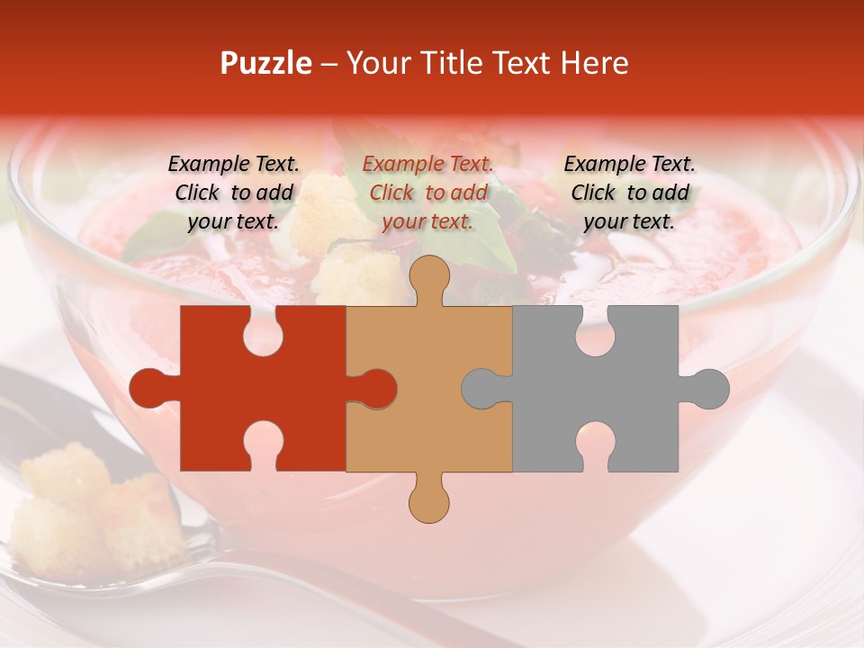 Gazpacho Vegetarian Tasty PowerPoint Template