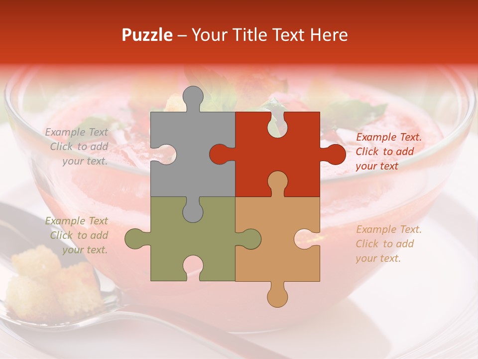 Gazpacho Vegetarian Tasty PowerPoint Template