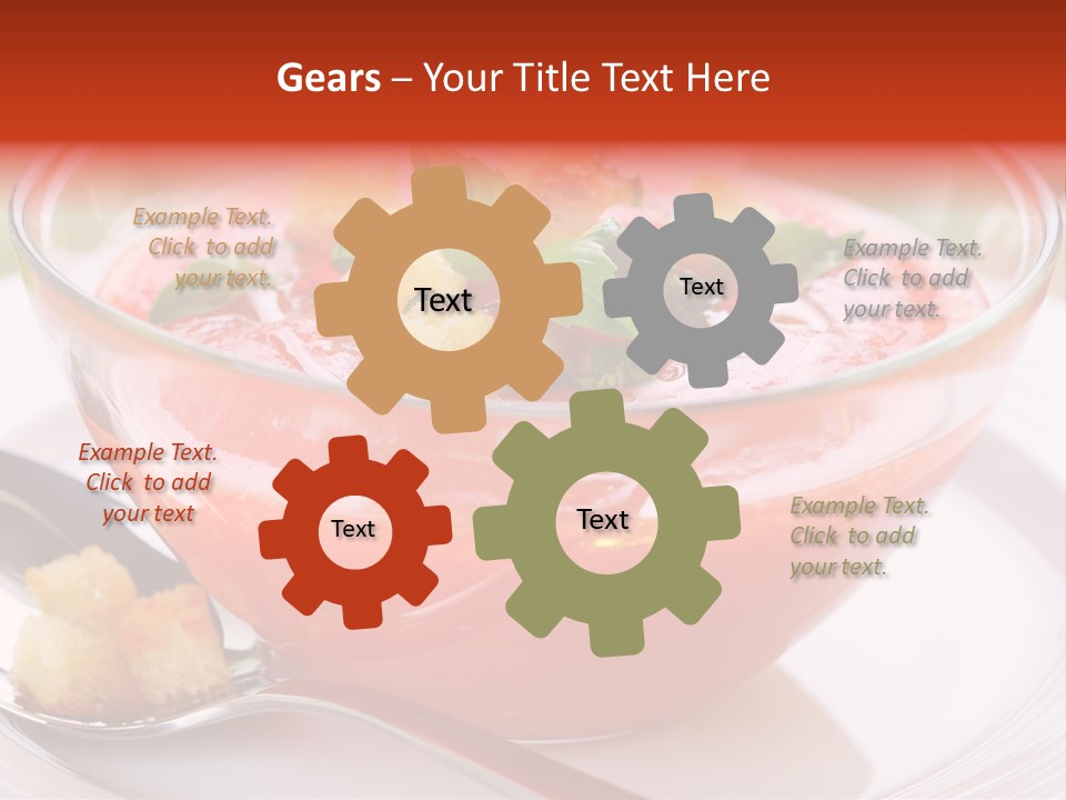 Gazpacho Vegetarian Tasty PowerPoint Template