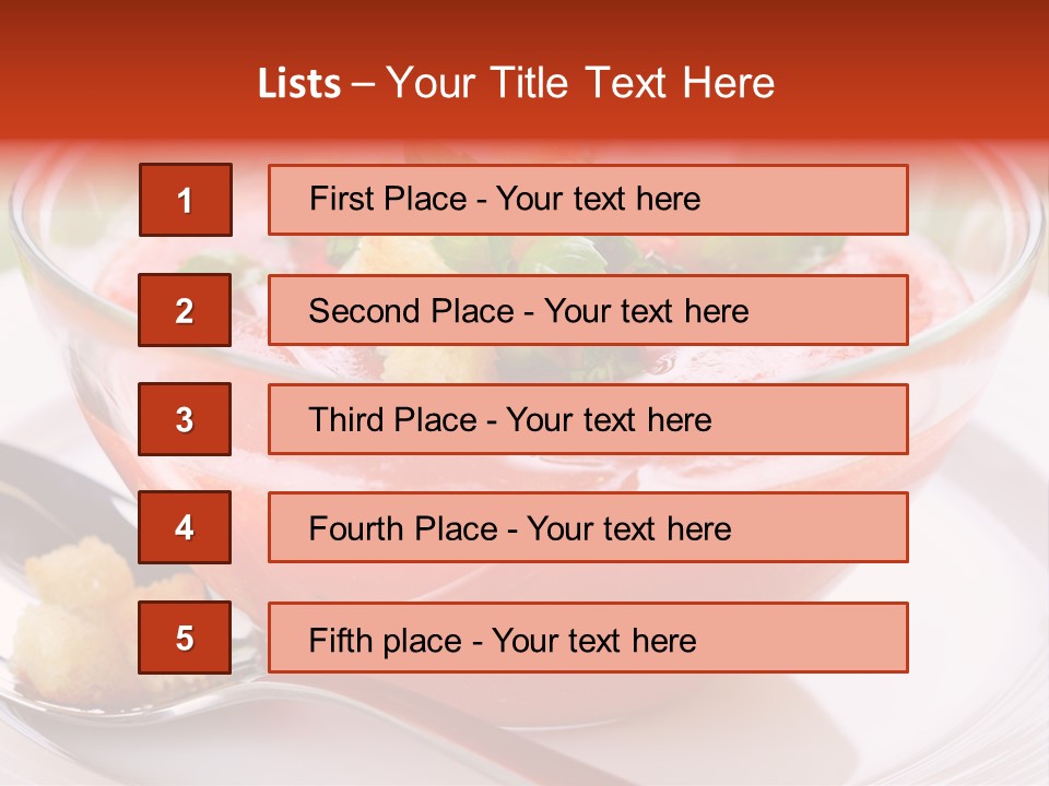 Gazpacho Vegetarian Tasty PowerPoint Template