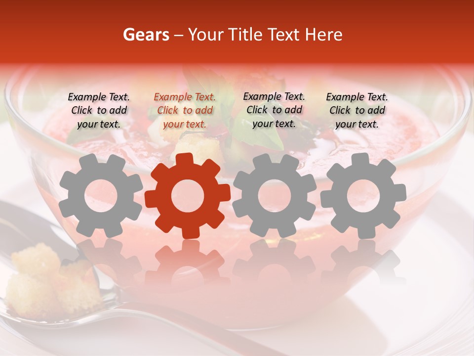 Gazpacho Vegetarian Tasty PowerPoint Template