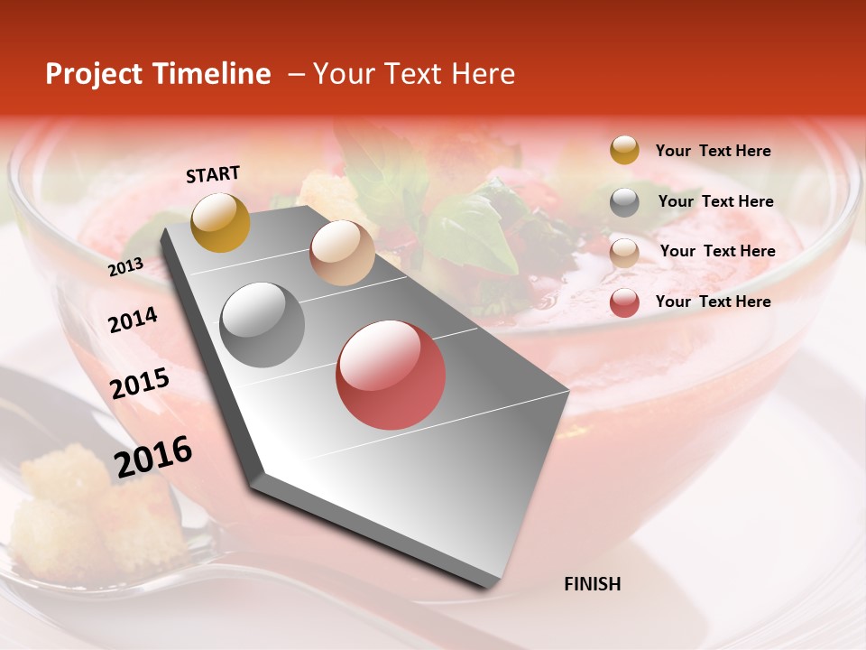 Gazpacho Vegetarian Tasty PowerPoint Template