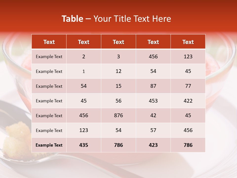 Gazpacho Vegetarian Tasty PowerPoint Template