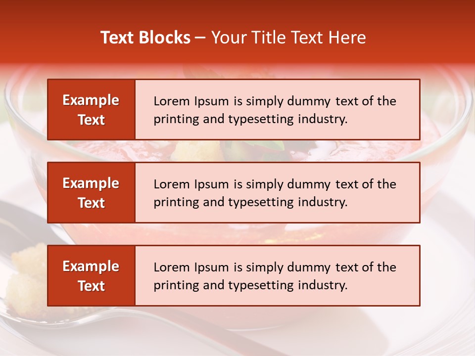 Gazpacho Vegetarian Tasty PowerPoint Template