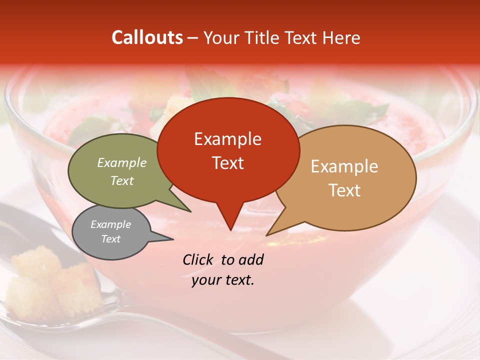 Gazpacho Vegetarian Tasty PowerPoint Template