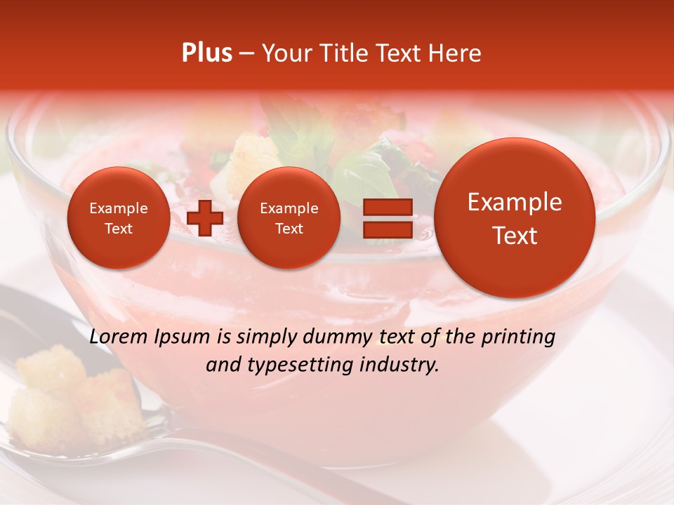 Gazpacho Vegetarian Tasty PowerPoint Template