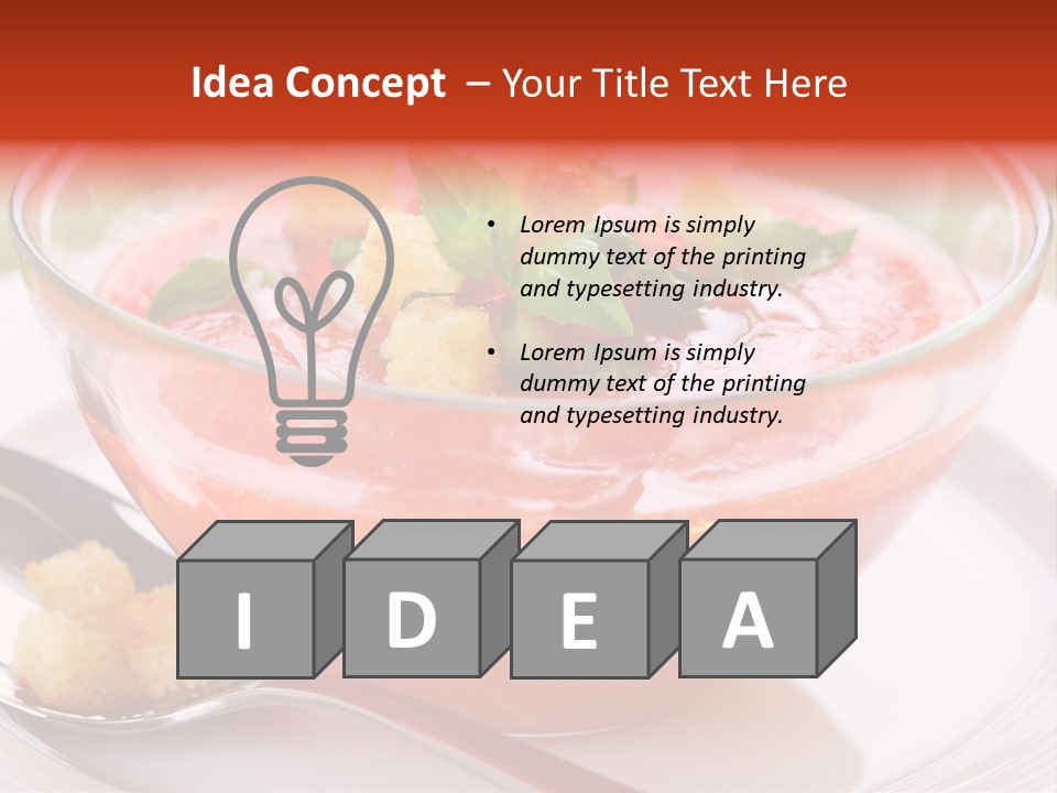 Gazpacho Vegetarian Tasty PowerPoint Template