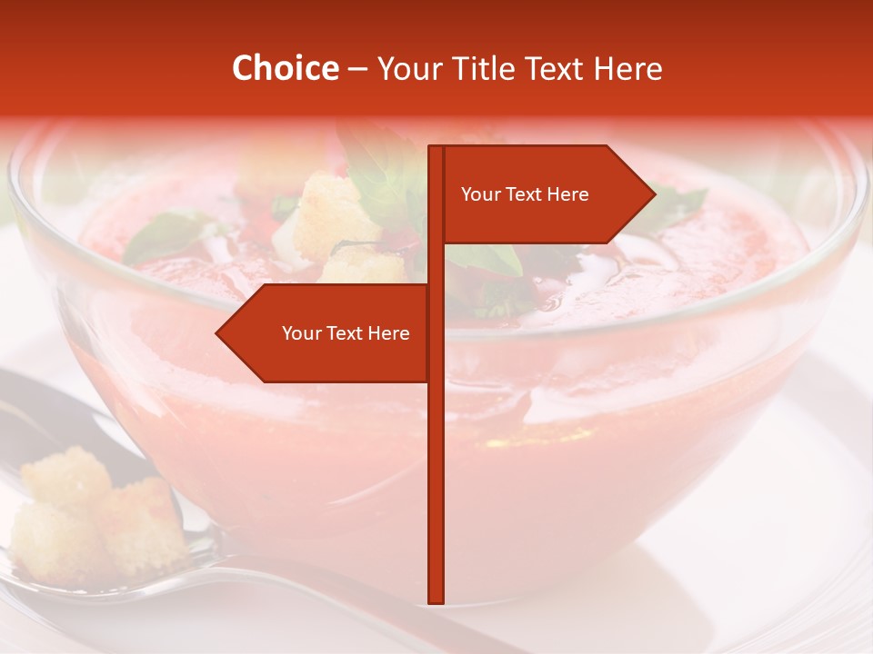 Gazpacho Vegetarian Tasty PowerPoint Template