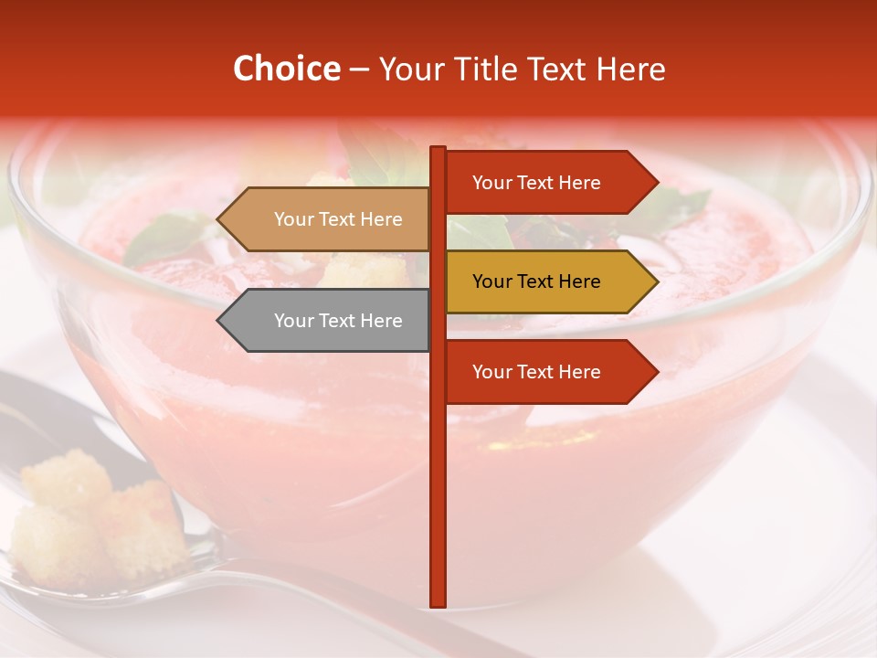 Gazpacho Vegetarian Tasty PowerPoint Template