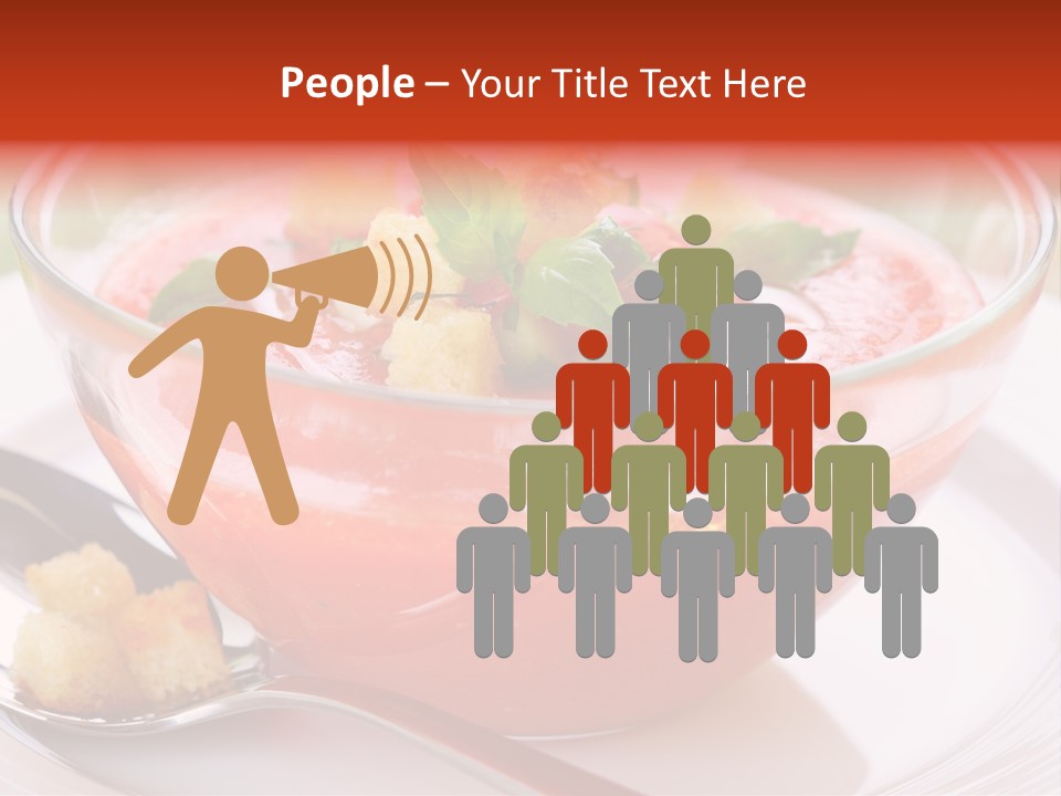 Gazpacho Vegetarian Tasty PowerPoint Template
