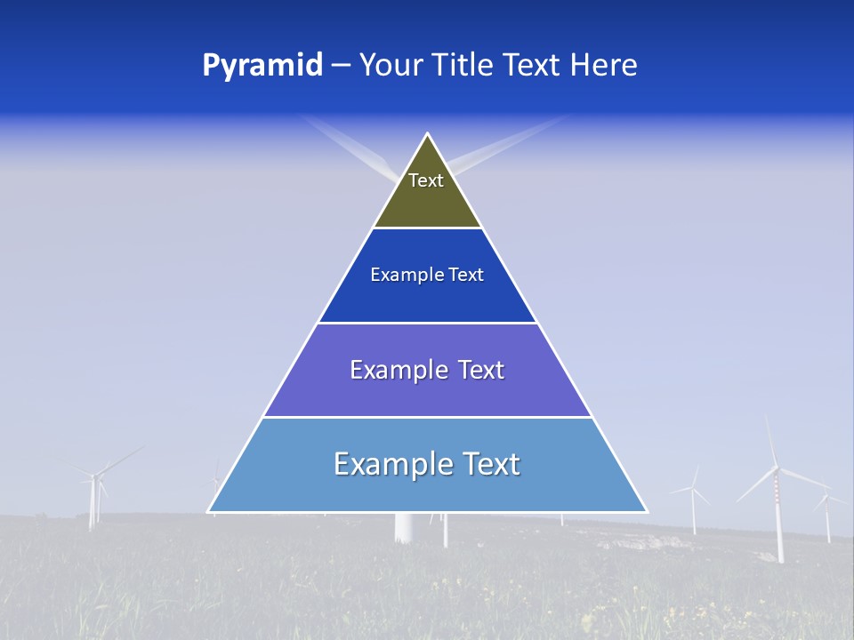 A Wind Farm With Windmills In The Background PowerPoint Template