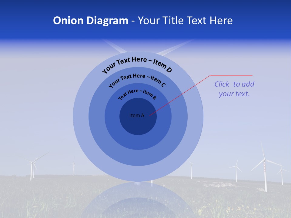 A Wind Farm With Windmills In The Background PowerPoint Template