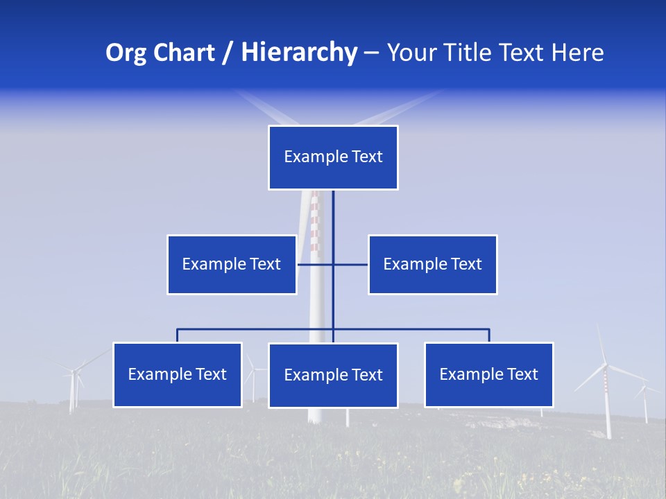 A Wind Farm With Windmills In The Background PowerPoint Template