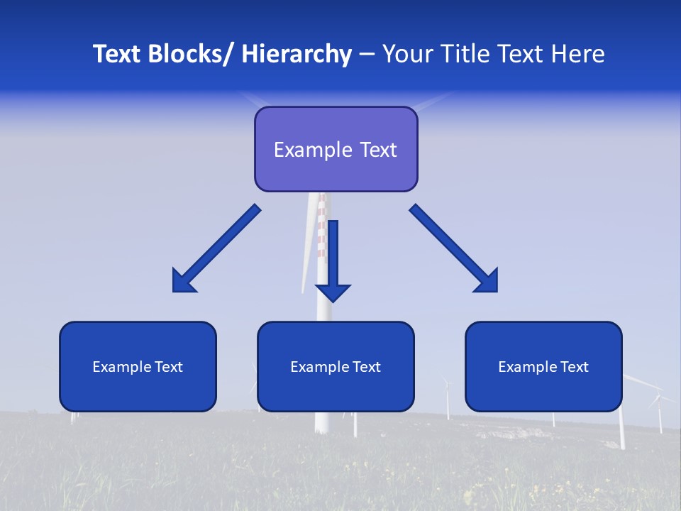 A Wind Farm With Windmills In The Background PowerPoint Template