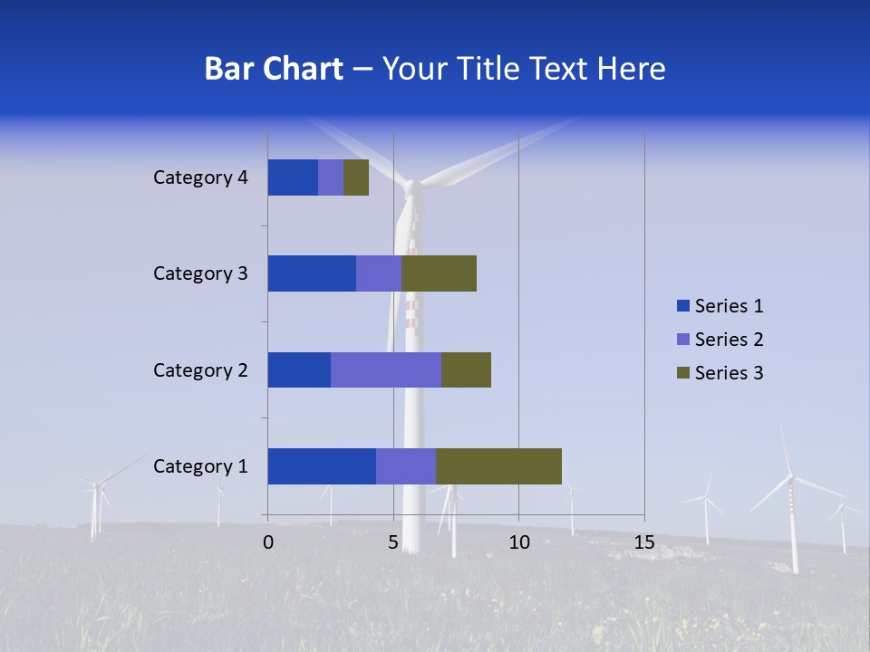 A Wind Farm With Windmills In The Background PowerPoint Template
