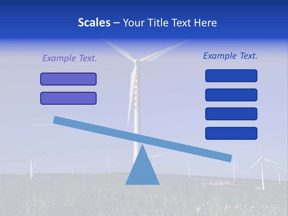 A Wind Farm With Windmills In The Background PowerPoint Template