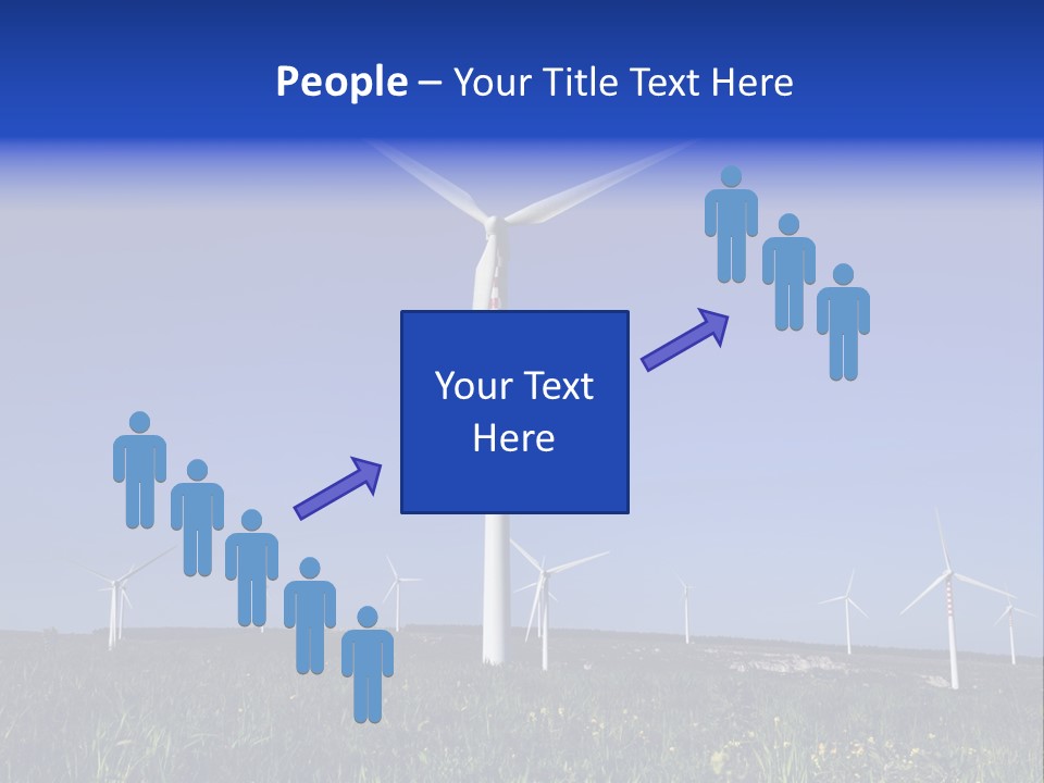 A Wind Farm With Windmills In The Background PowerPoint Template