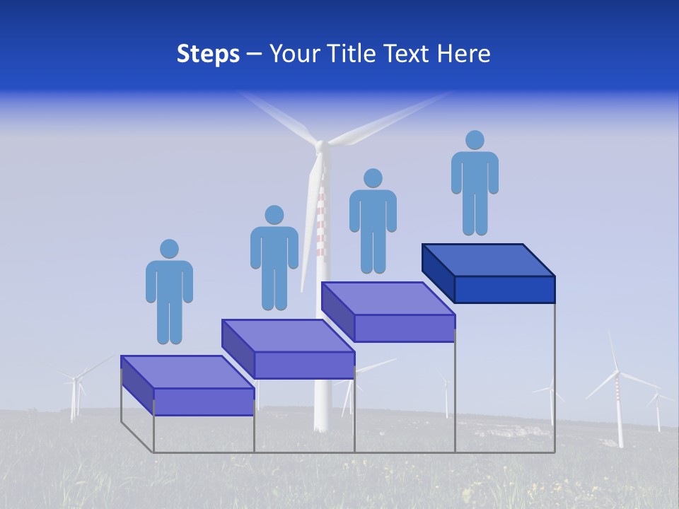 A Wind Farm With Windmills In The Background PowerPoint Template
