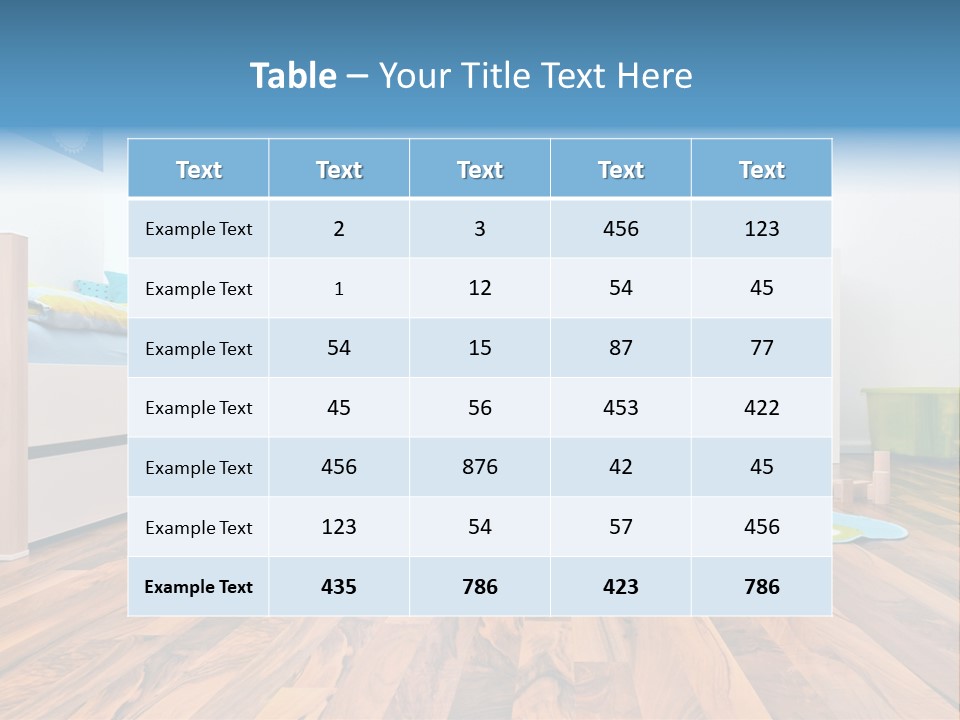 A Child's Room With A Bookcase And Toys PowerPoint Template