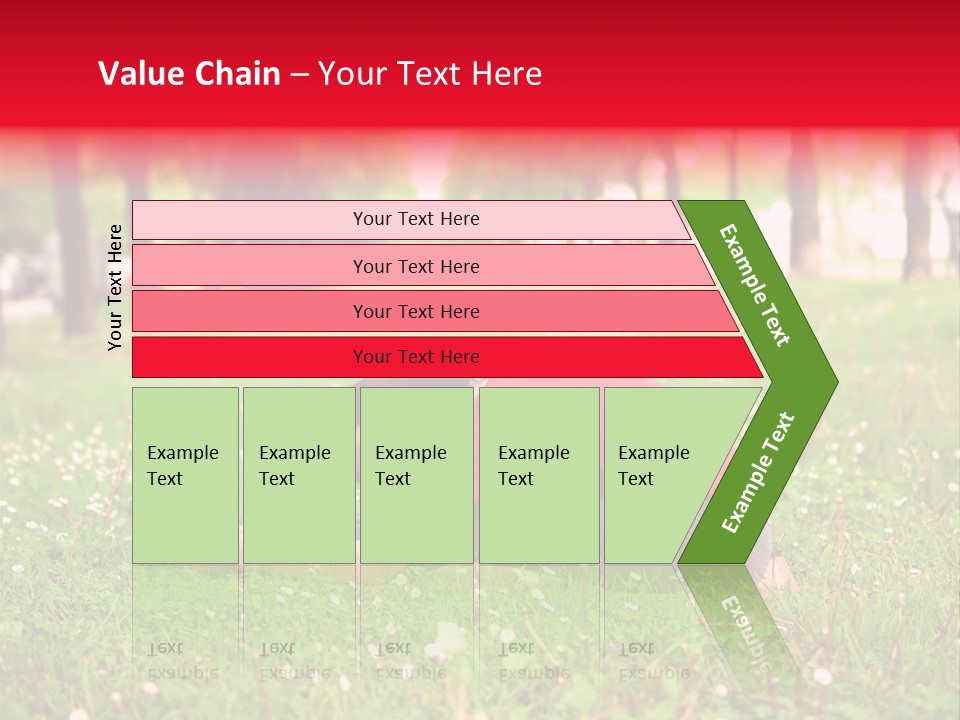 A Woman In A Red Shirt Is Sitting In The Grass PowerPoint Template