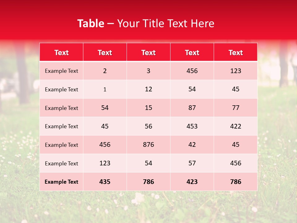 A Woman In A Red Shirt Is Sitting In The Grass PowerPoint Template