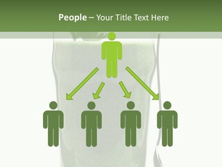 A Green Smoothie In A Glass With A Leaf On Top PowerPoint Template