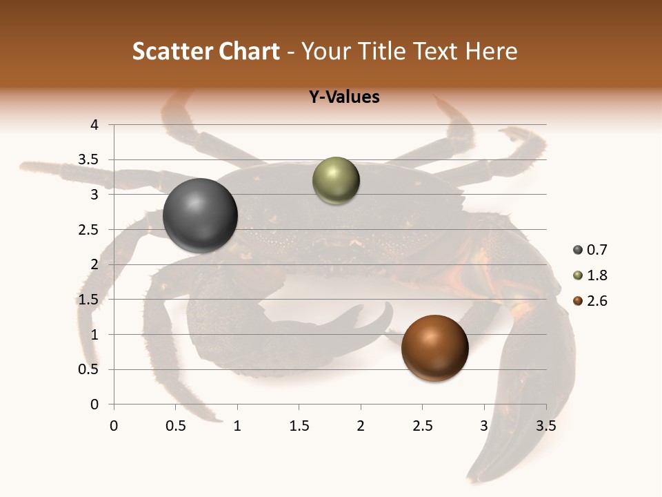 A Crab Is Shown On A White Background PowerPoint Template