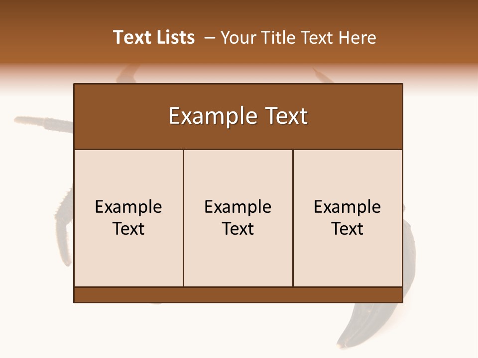 A Crab Is Shown On A White Background PowerPoint Template