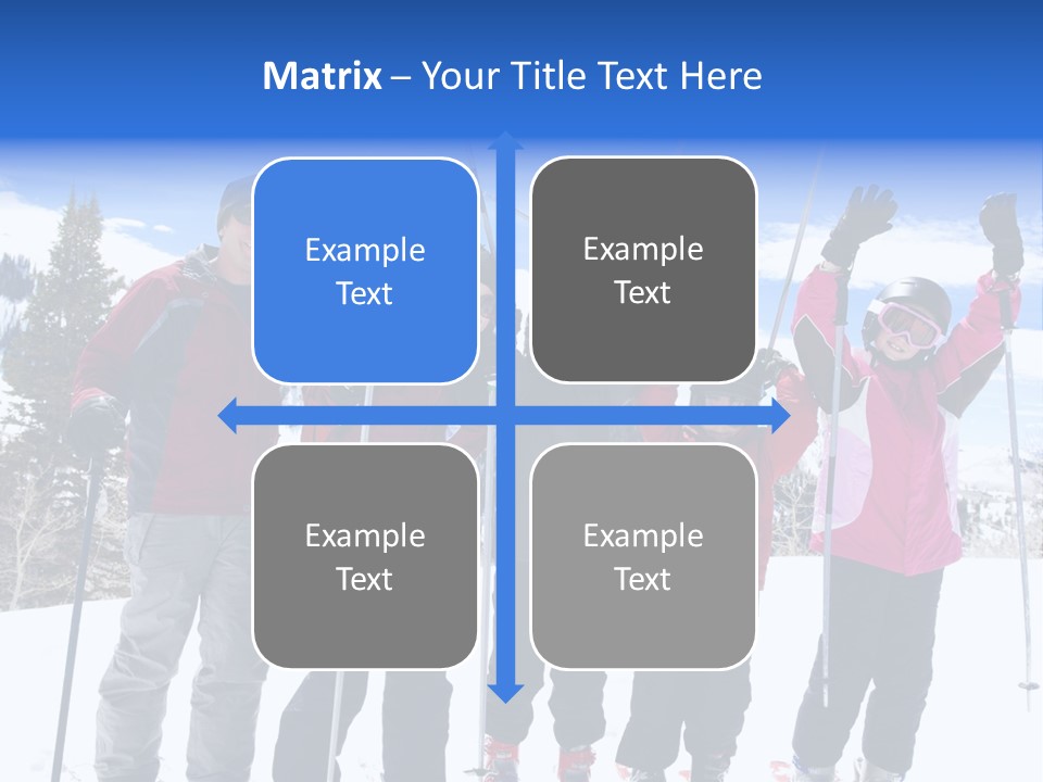 A Group Of People Standing On Top Of A Snow Covered Slope PowerPoint Template