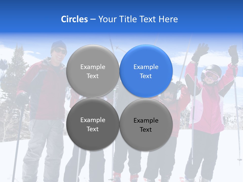 A Group Of People Standing On Top Of A Snow Covered Slope PowerPoint Template