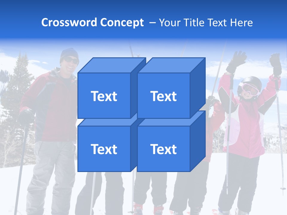 A Group Of People Standing On Top Of A Snow Covered Slope PowerPoint Template