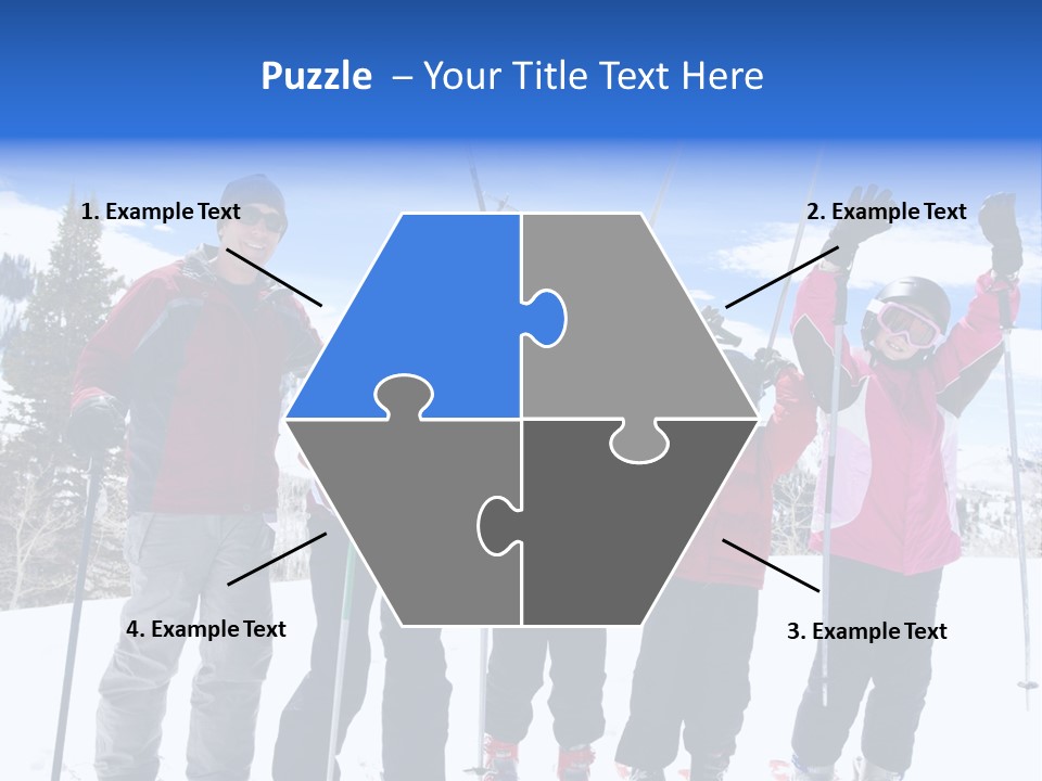 A Group Of People Standing On Top Of A Snow Covered Slope PowerPoint Template