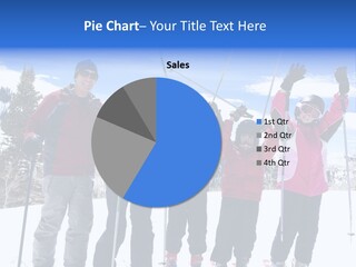 A Group Of People Standing On Top Of A Snow Covered Slope PowerPoint Template