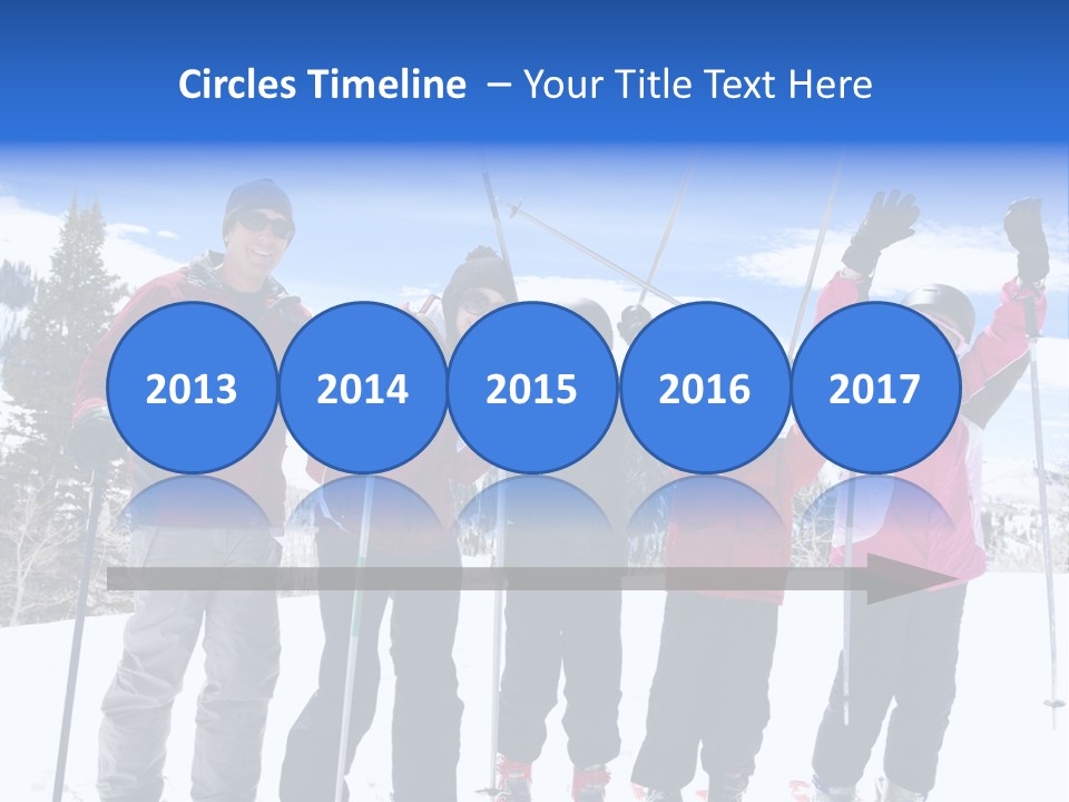 A Group Of People Standing On Top Of A Snow Covered Slope PowerPoint Template