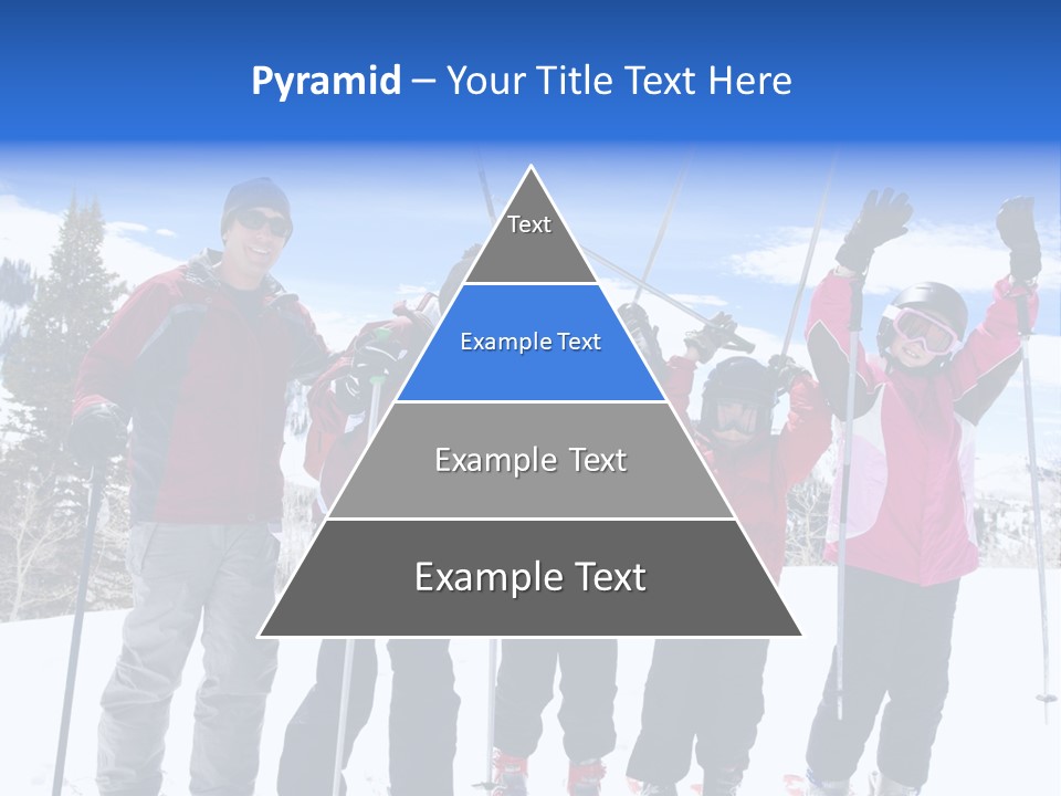 A Group Of People Standing On Top Of A Snow Covered Slope PowerPoint Template