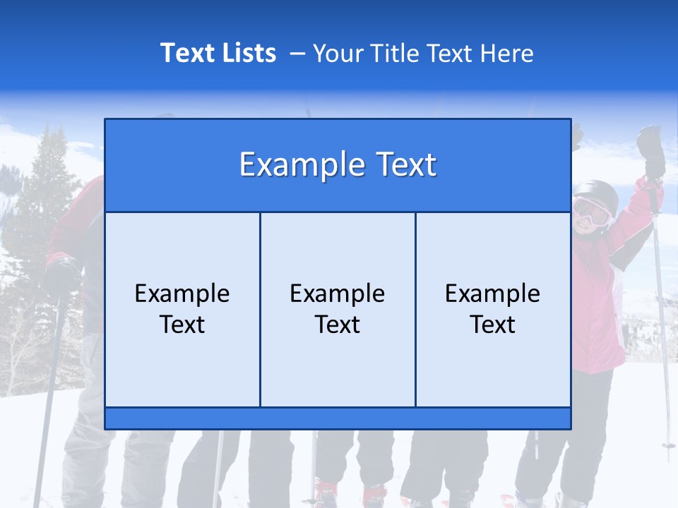 A Group Of People Standing On Top Of A Snow Covered Slope PowerPoint Template