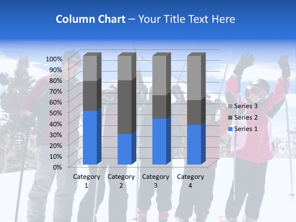 A Group Of People Standing On Top Of A Snow Covered Slope PowerPoint Template