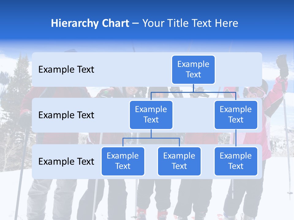 A Group Of People Standing On Top Of A Snow Covered Slope PowerPoint Template