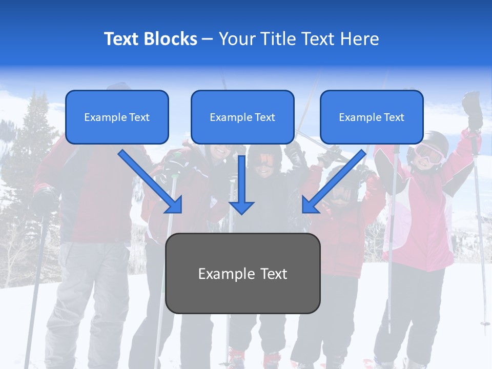 A Group Of People Standing On Top Of A Snow Covered Slope PowerPoint Template