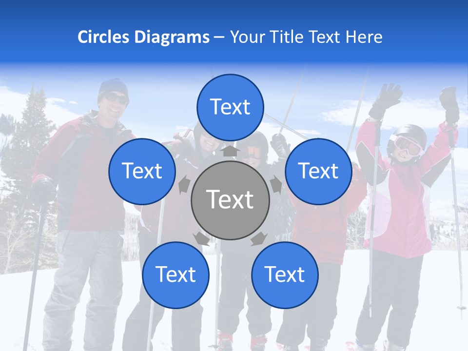 A Group Of People Standing On Top Of A Snow Covered Slope PowerPoint Template