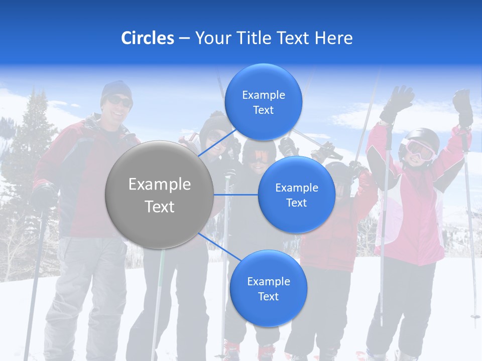 A Group Of People Standing On Top Of A Snow Covered Slope PowerPoint Template