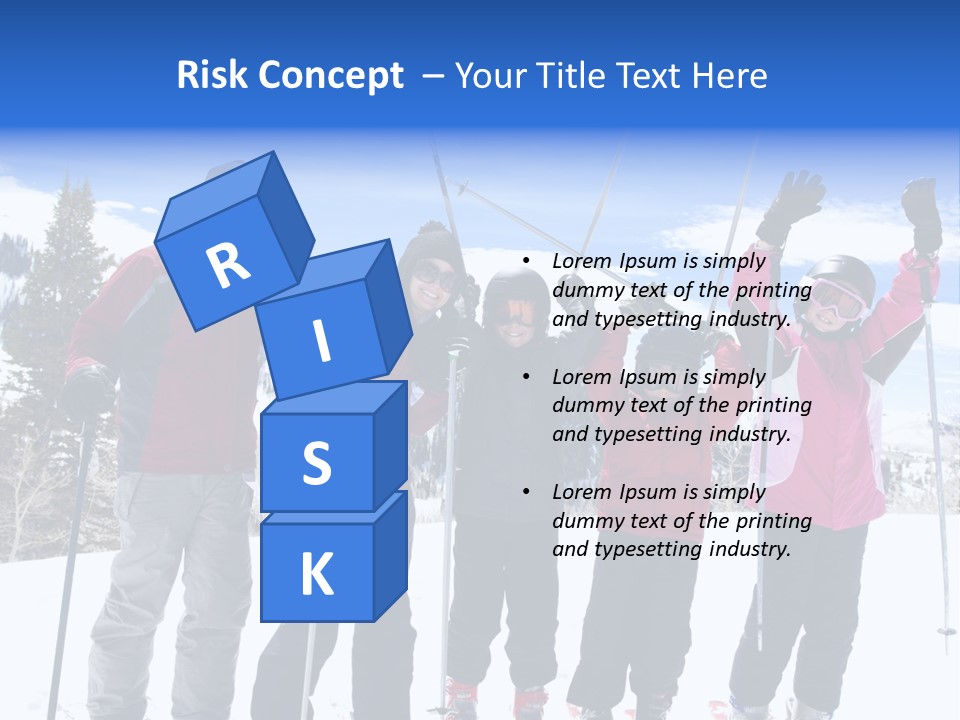 A Group Of People Standing On Top Of A Snow Covered Slope PowerPoint Template