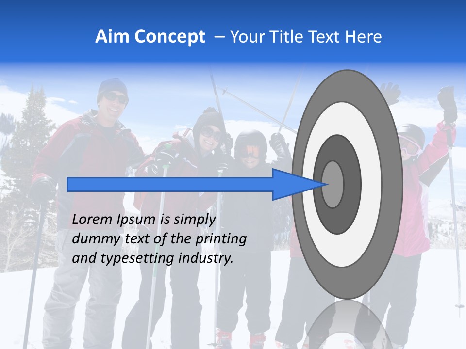 A Group Of People Standing On Top Of A Snow Covered Slope PowerPoint Template