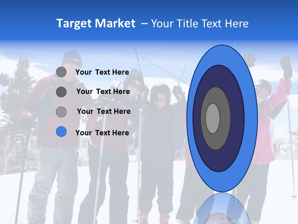 A Group Of People Standing On Top Of A Snow Covered Slope PowerPoint Template