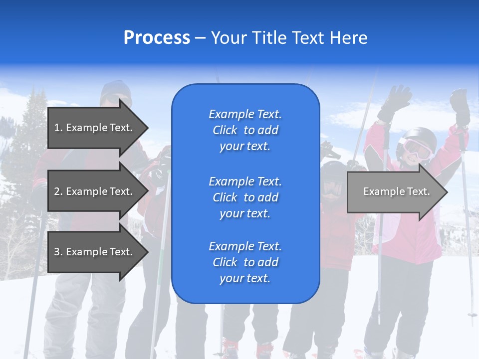A Group Of People Standing On Top Of A Snow Covered Slope PowerPoint Template